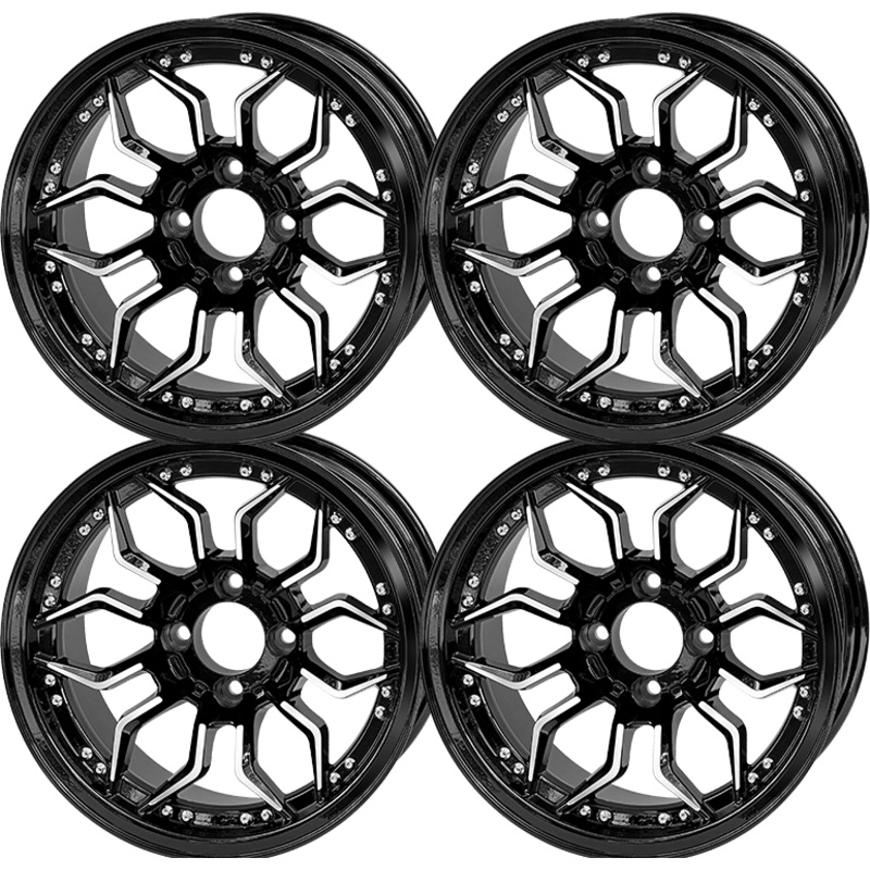SGC 14 Scorpion Machined/Black Wheel  Aluminum Alloy (SET OF 4)