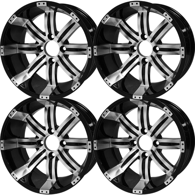 SGC 14 Tempest Machined/Black Wheel  Aluminum Alloy (SET OF 4)