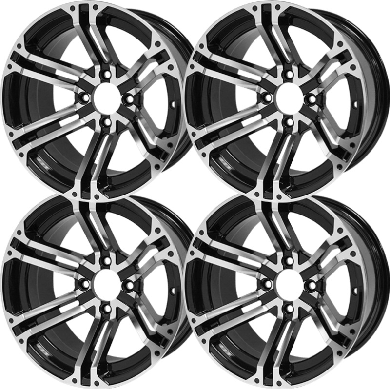 SGC 14 Terminator Machined/Black Wheel  Aluminum Alloy (SET OF 4)