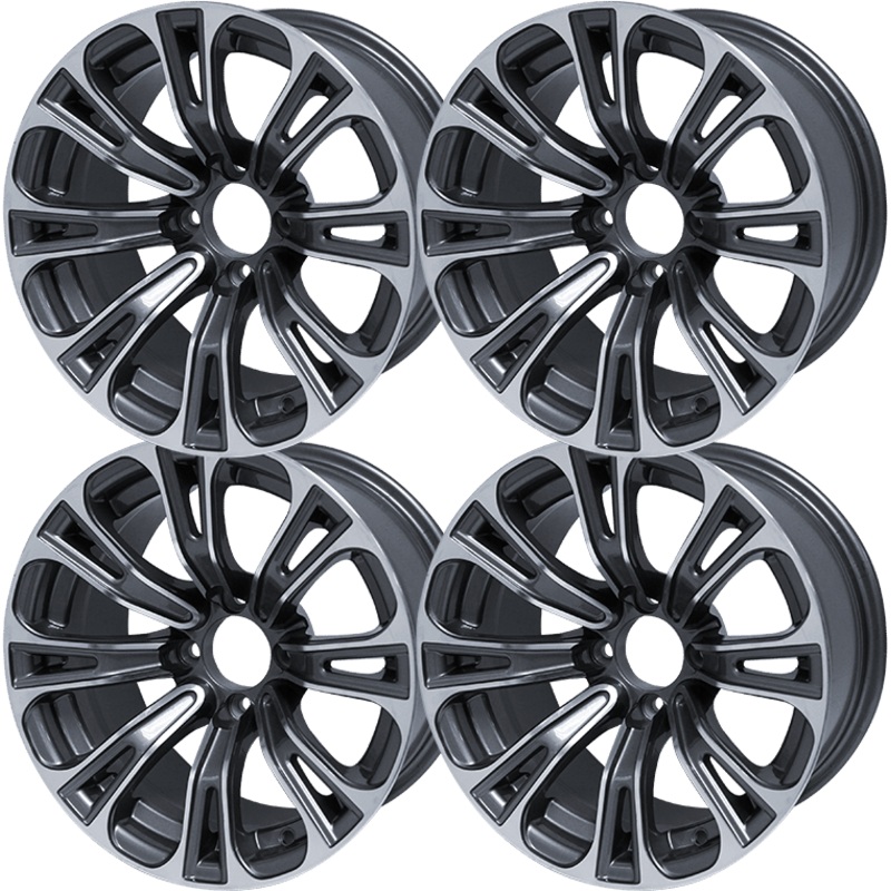 SGC 14 Vector Machined/Gunmetal Wheel  Aluminum Alloy (SET OF 4)