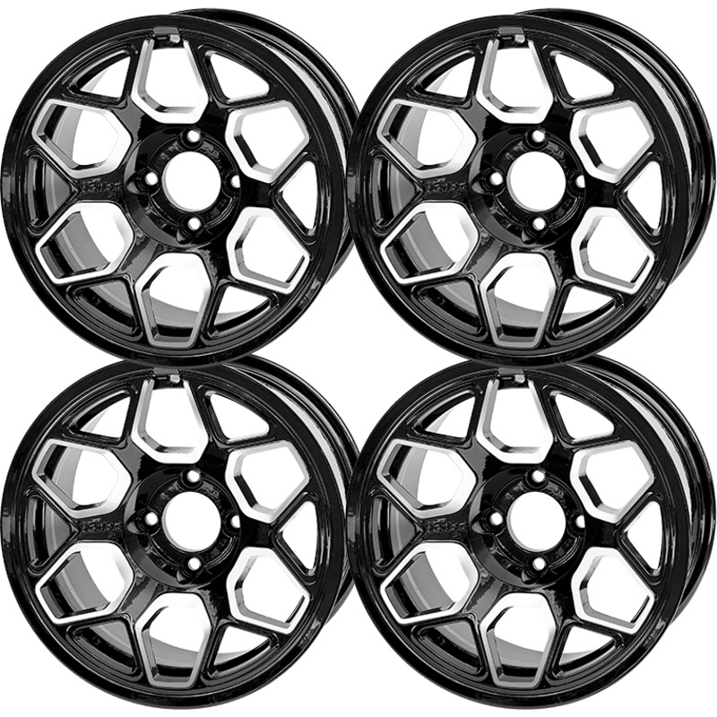 SGC 14 Yeti Machined/Black Wheel  Aluminum Alloy (SET OF 4)