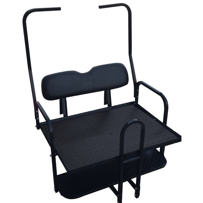 NOMAD Rear Flip Seat  Club Car DS (1982-2000.5) / Black Cushion Set