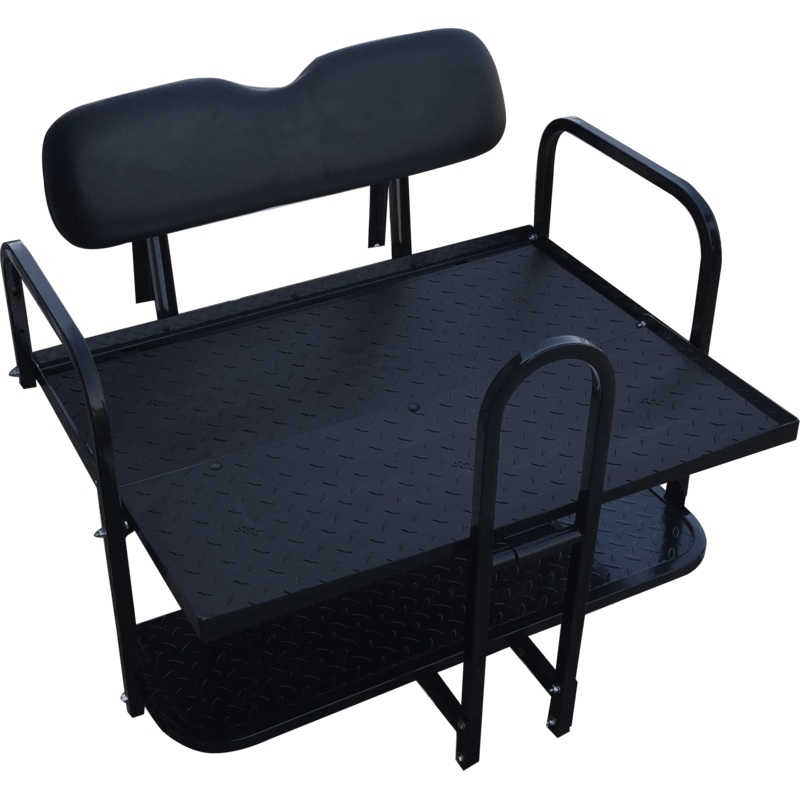 NOMAD Rear Flip Seat  Club Car Precedent (also Tempo) / Black Cushion Set