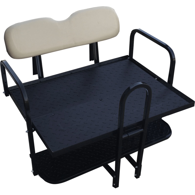 NOMAD Rear Flip Seat  Club Car Precedent (also Tempo) / Buff Cushion Set