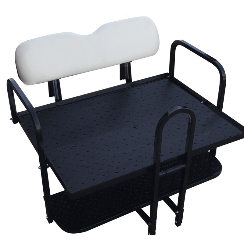 NOMAD Rear Flip Seat  Club Car Precedent (also Tempo) / Pure White Cushion Set