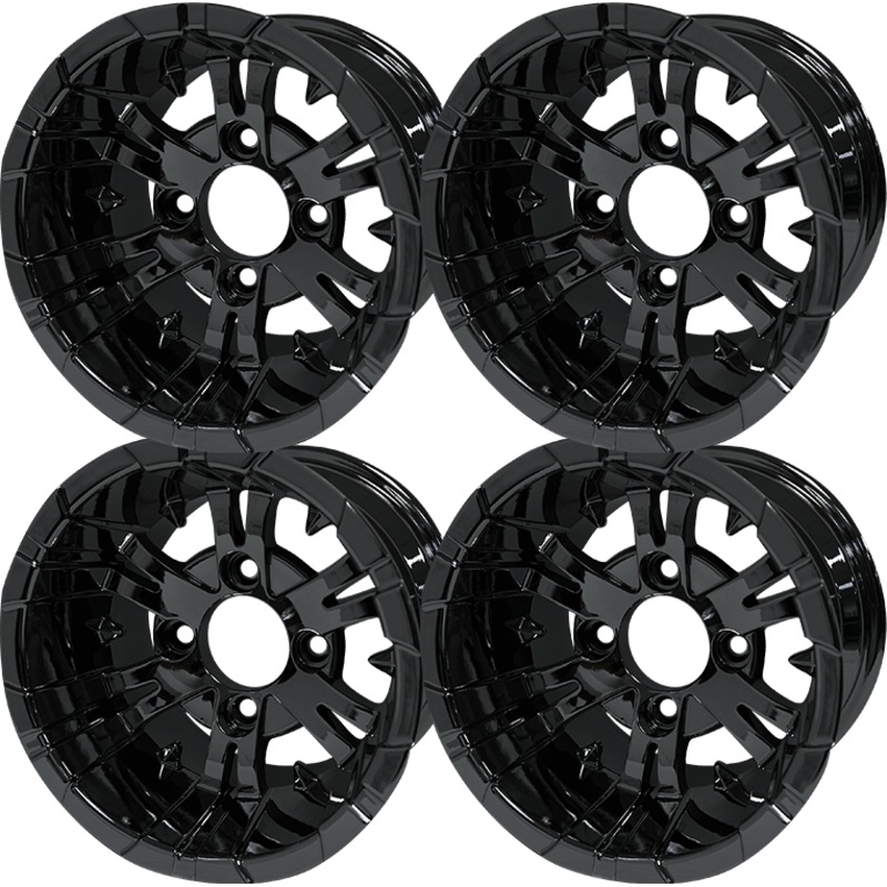 SGC 10 Vampire Glossy Black Wheel  Aluminum Alloy (SET OF 4)