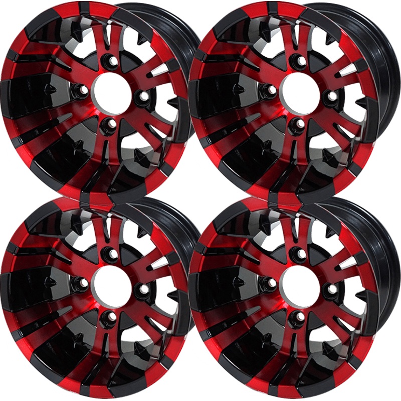 SGC 10 Vampire Red/Black Wheel  Aluminum Alloy (SET OF 4)