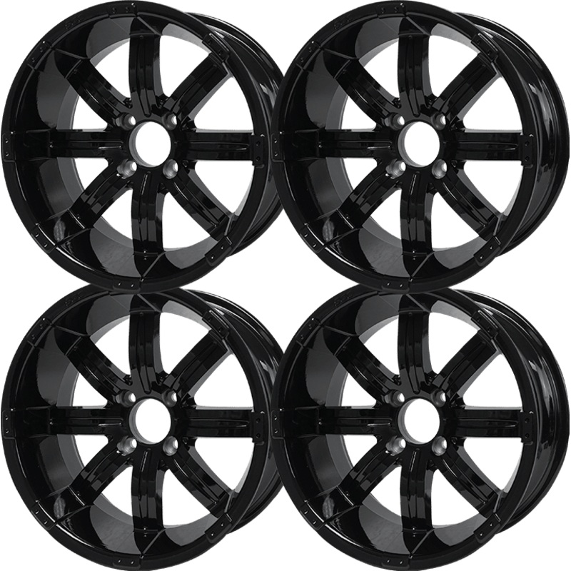 SGC 15 Tempest Glossy Black Wheel  Aluminum Alloy (SET OF 4)