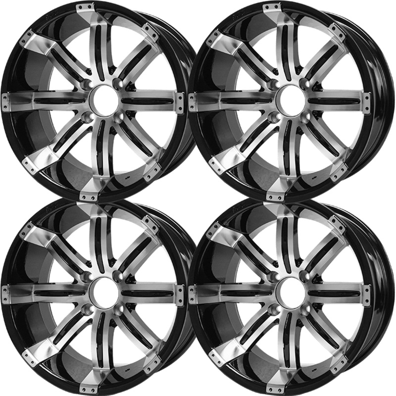 SGC 15 Tempest Machined/Black Wheel  Aluminum Alloy (SET OF 4)
