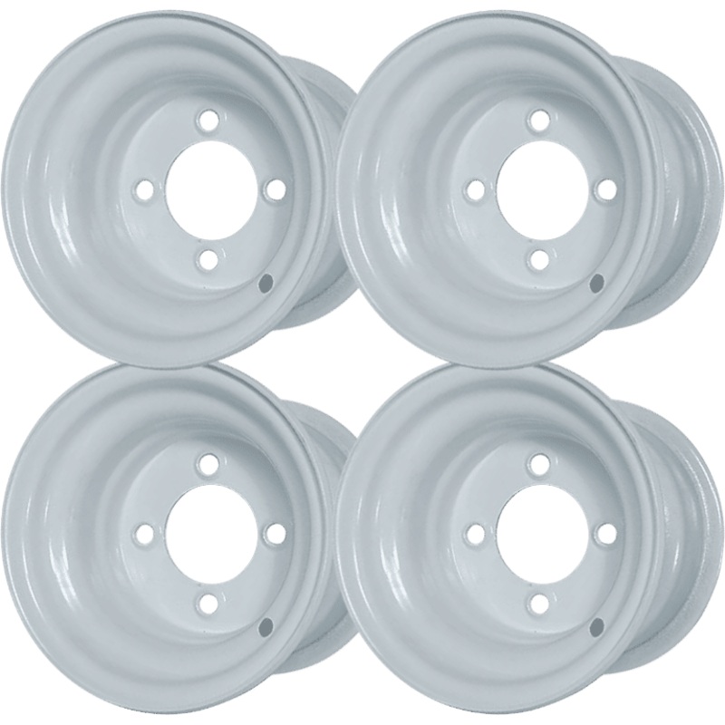 SGC 8 White Steel Wheels (SET OF 4)