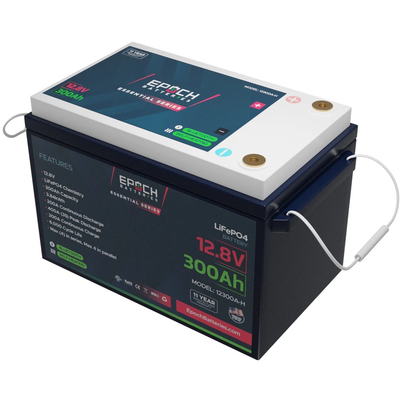 Epoch 12V 300Ah | Heated & Bluetooth | LiFePO4 Battery – Epoch Essentials