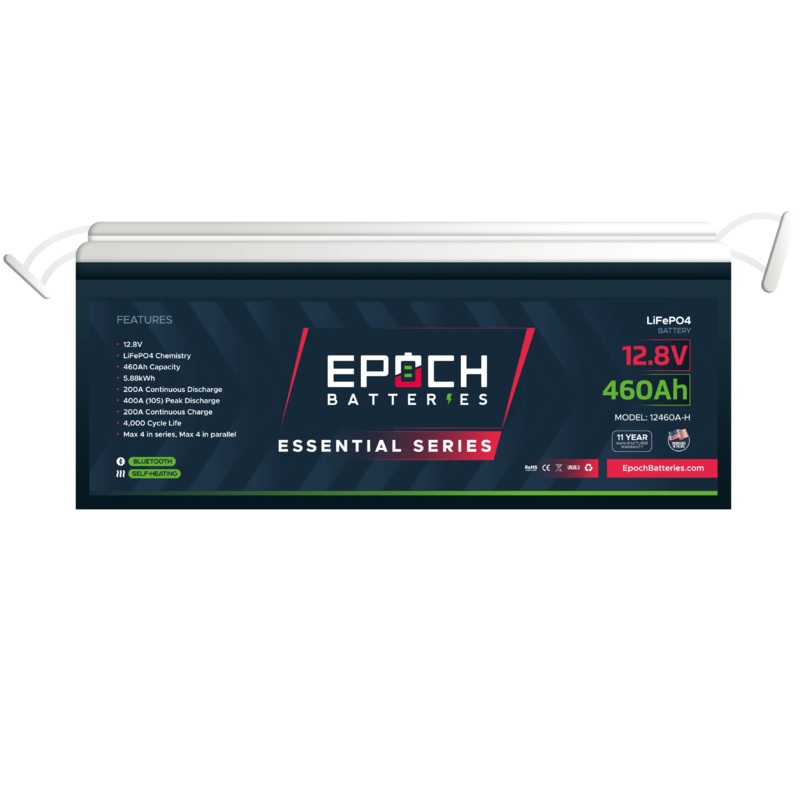 Epoch 12V 460Ah | Heated & Bluetooth | LiFePO4 Battery – Epoch Essentials