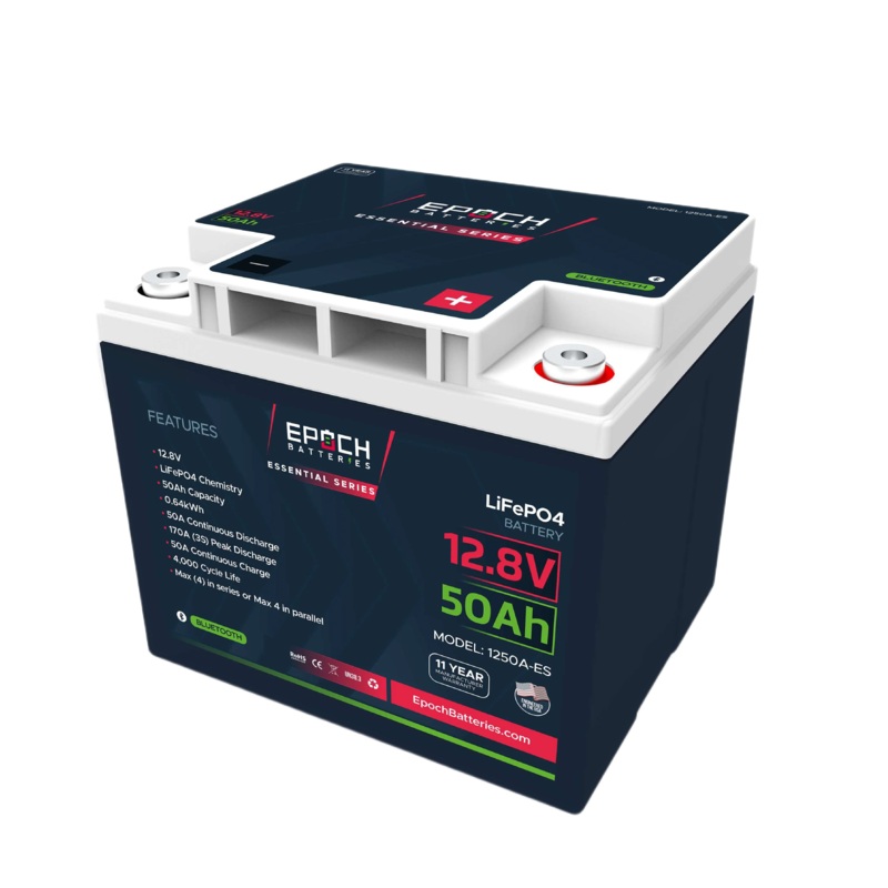 Epoch 12V 50Ah | Bluetooth | LiFePO4 Battery – Epoch Essentials