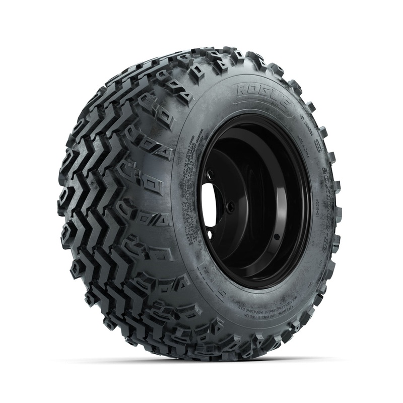 GTW Steel Black 10 in Wheels with 20×10.00-10 Rogue All Terrain Tires  Full Set