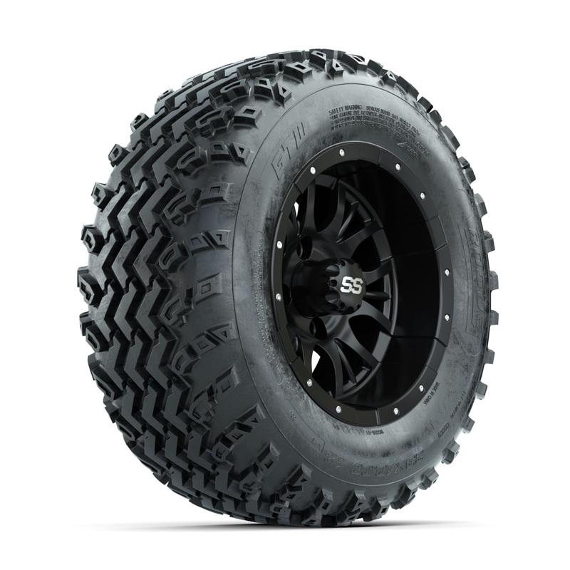 GTW Diesel Matte Black 12 in Wheels with 23×10.00-12 Rogue All Terrain Tires  Full Set