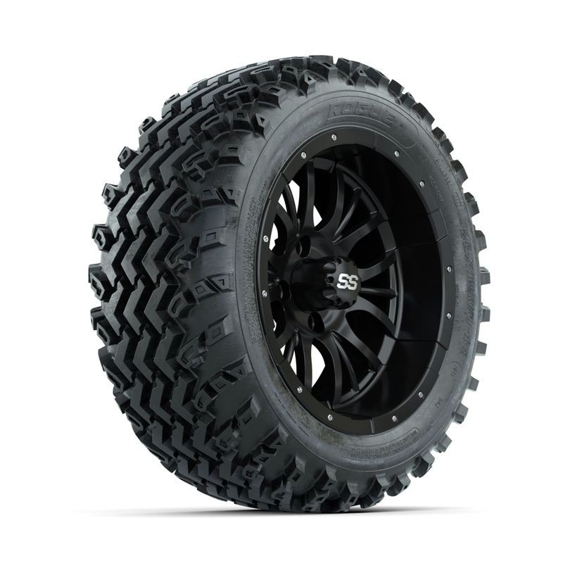 GTW Diesel Matte Black 14 in Wheels with 23×10.00-14 Rogue All Terrain Tires  Full Set