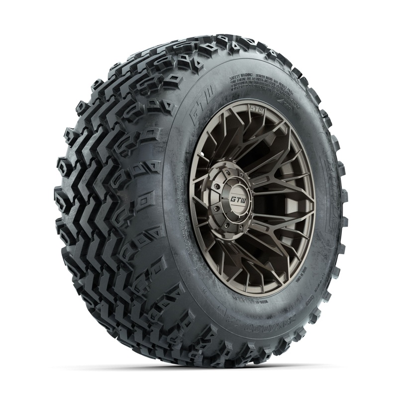GTW Stellar Matte Bronze 12 in Wheels with 23×10.00-12 Rogue All Terrain Tires  Full Set