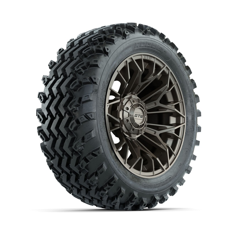 GTW Stellar Matte Bronze 14 in Wheels with 23×10.00-14 Rogue All Terrain Tires  Full Set