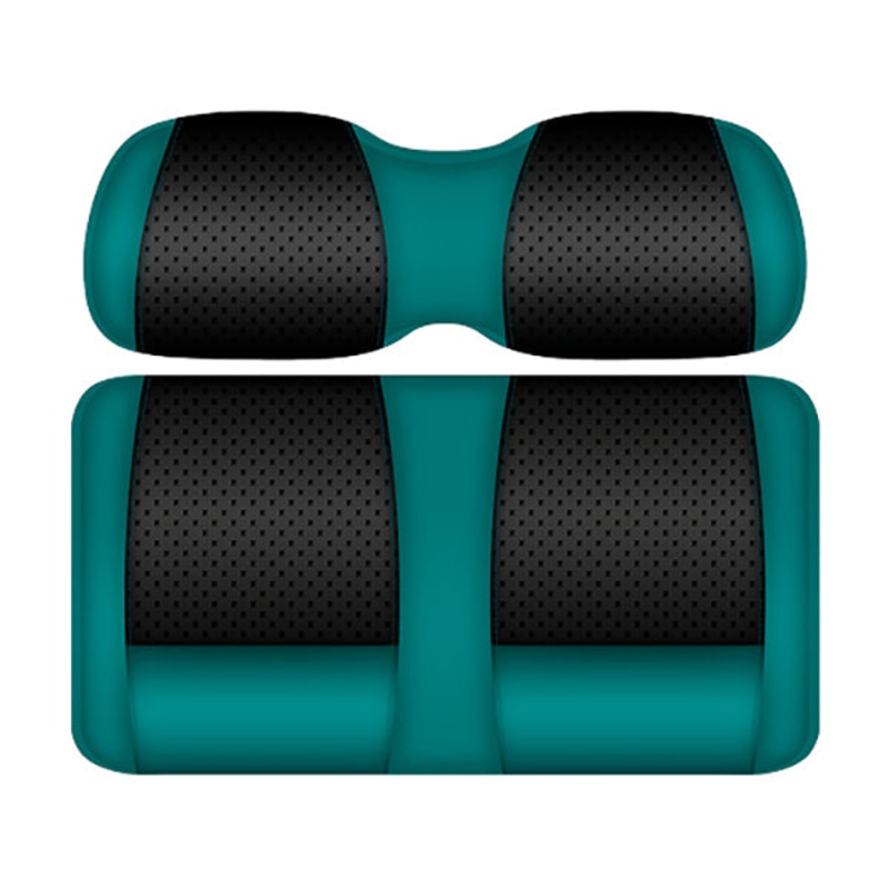 DoubleTake Clubhouse Front Cushion Set, Club Car DS Style 00+, Black/Teal