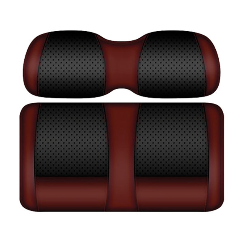 DoubleTake Clubhouse Front Cushion Set, Club Car Precedent 04+, Black/Burgundy