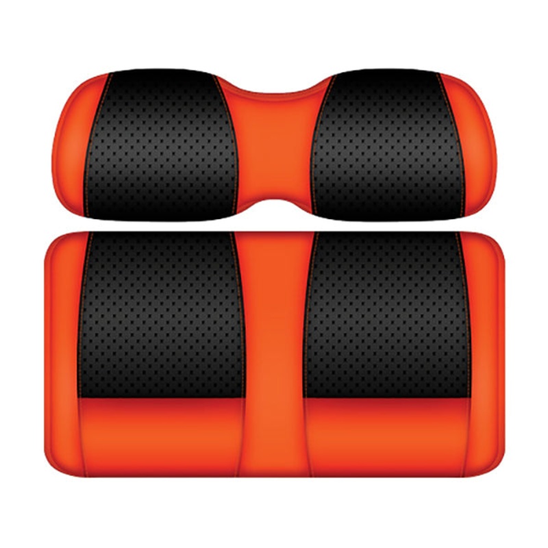 DoubleTake Clubhouse Front Cushion Set, Club Car Precedent 04+, Black/Orange