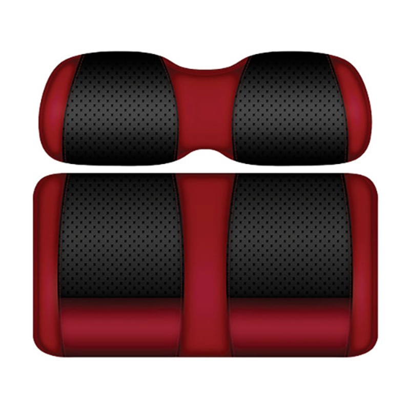 DoubleTake Clubhouse Rear Cushion Set, Universal, Black/Ruby