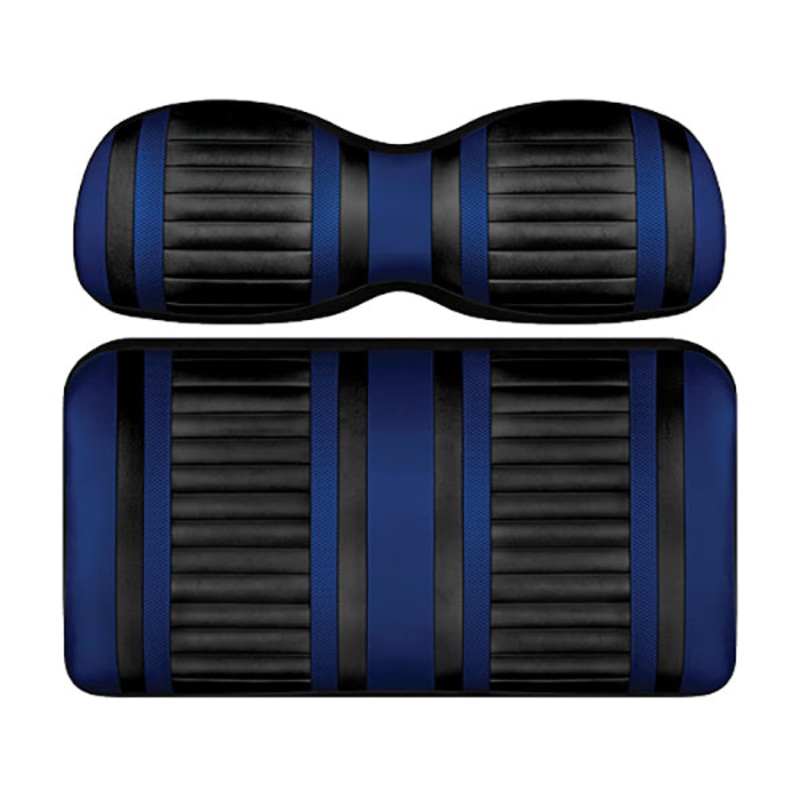 DoubleTake Extreme Front Cushion Set, Club Car DS Style 00+, Black/Blue