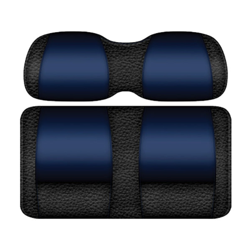 DoubleTake Veranda Front Cushion Set, E-Z-Go RXV 08+, Black/Navy