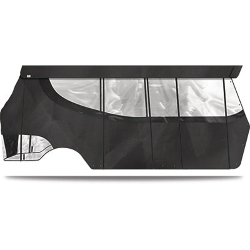 Doubletake Enclosure & Valance for Titan with 120″ Kwick-Track Top, EZGO TXT 14+, Graphite