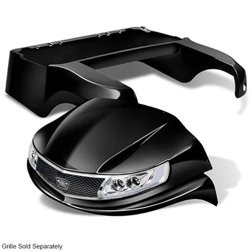 DoubleTake Phoenix Body Kit with Street Legal LED Light Kit, Club Car Precedent 04+, Blac