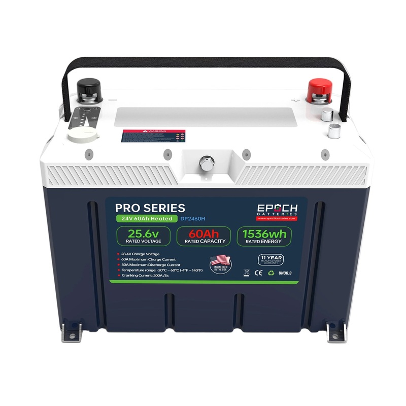 24V 60Ah Pro Series – Heated, Bluetooth & Victron Comms LiFePO4 Battery