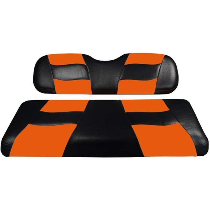 MadJax Riptide Black/Orange Two-Tone Genesis 150 Rear Seat Cushions